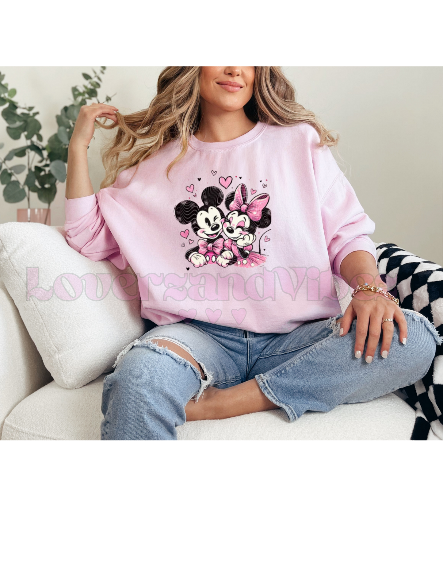 V Day Miky n Mini Crewneck