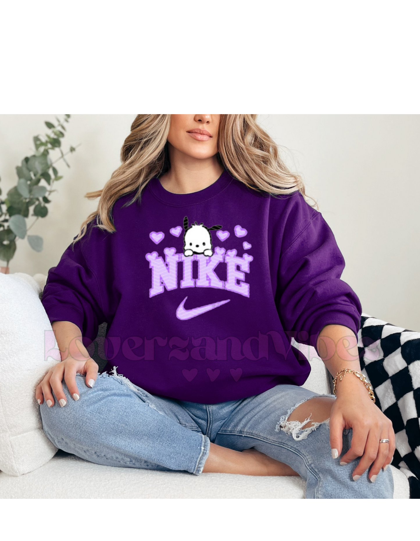 Pochako NKE Purple Crewneck