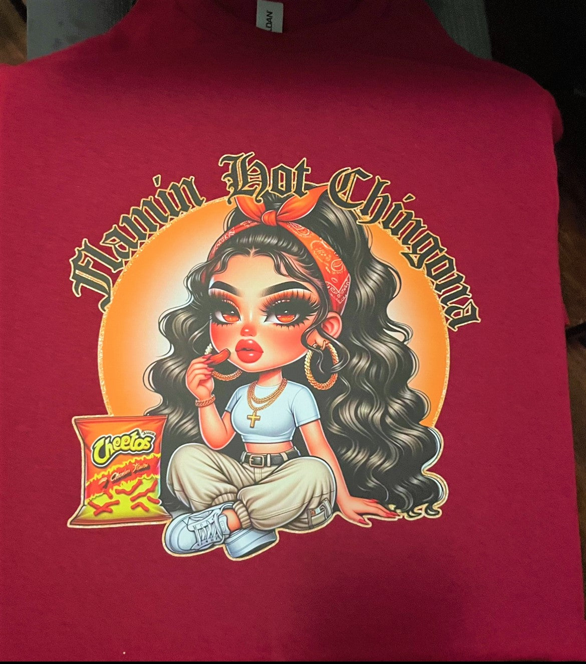 Flamin Hot Chingona Red Tshirt