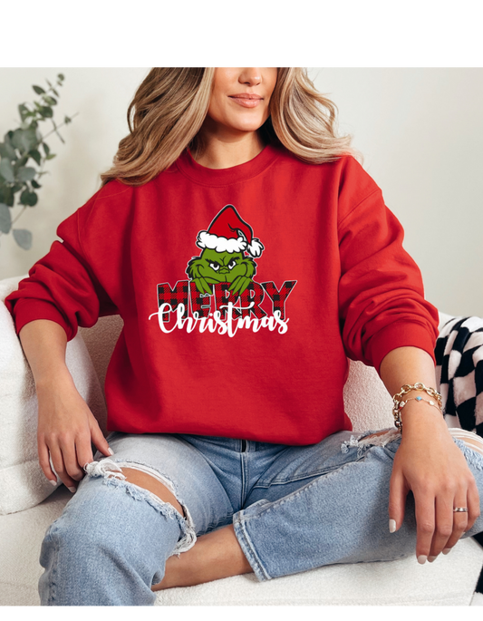 Merry Christmas Grinch Crewneck