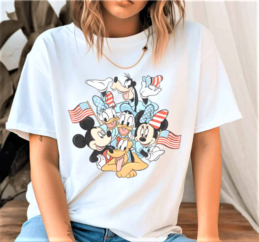 Micky and Friends White Tshirt