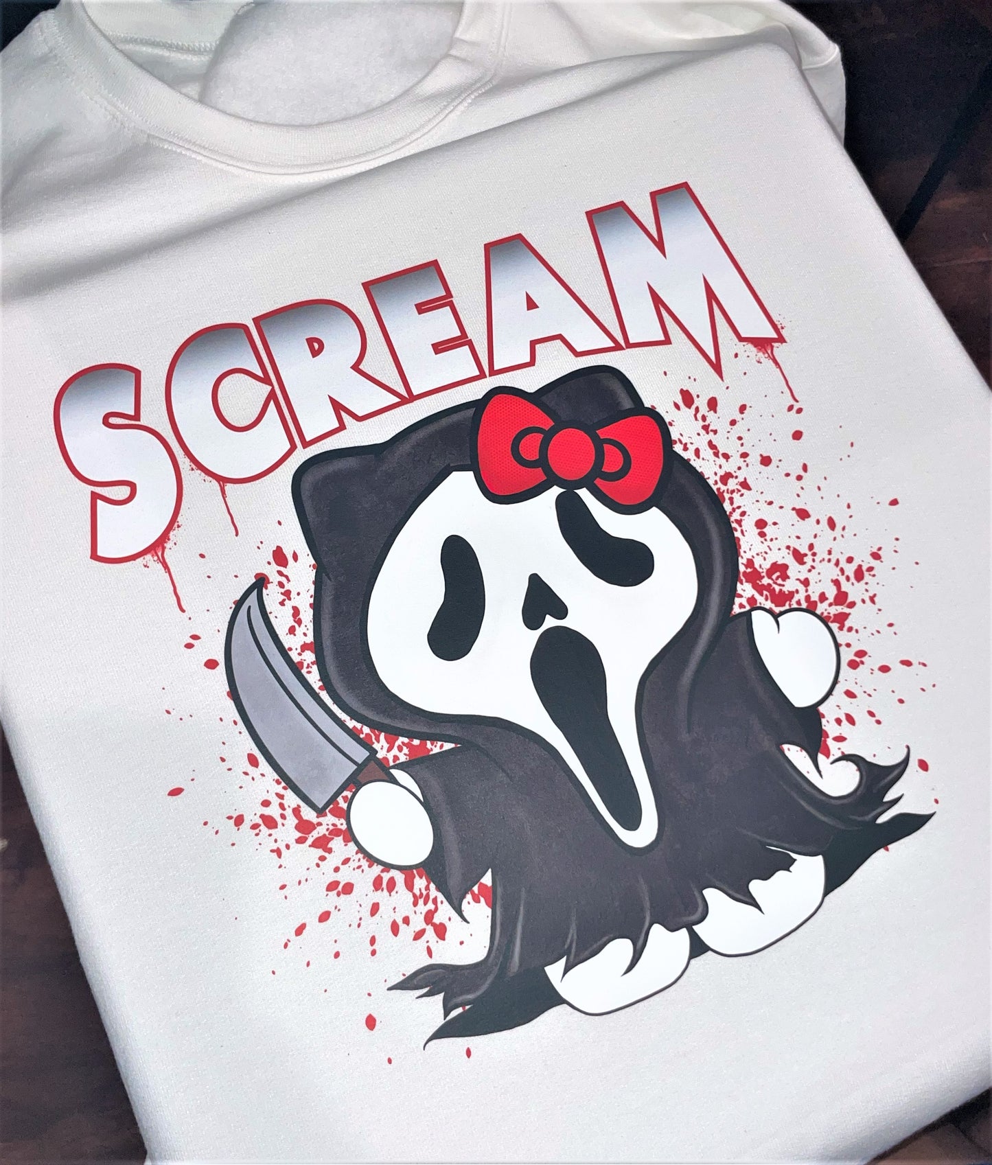 SCREAM HK White crewneck